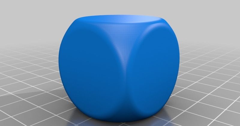 Blank dice by Erikjuh, Download free STL model